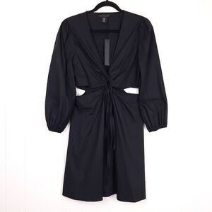 House of Harlow 1960 O Ring Cut Out Mini Dress black clubwear evening party LBD